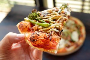 BBQ VEGIES PIZZA at Moto Laurie in Da Lat