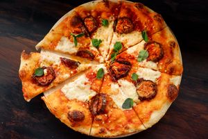 VEGAN PEPPERONI PIZZA at Moto Laurie in Da Lat
