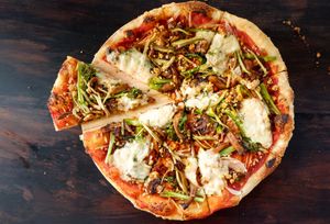 BBQ VEGIES PIZZA at Moto Laurie in Da Lat