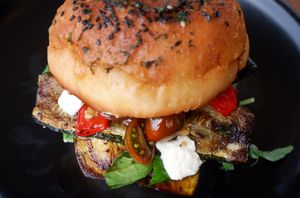Roasted Vegies Burger at Moto Laurie in Da Lat