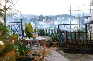 Beautiful front yard at Moto Laurie in Da Lat