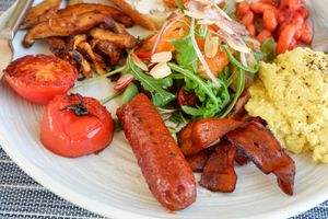 Vegan English Breakfast at Moto.Laurie Cafe & Bistro (100% home-made & vegan ingredients) at Moto Laurie in Da Lat