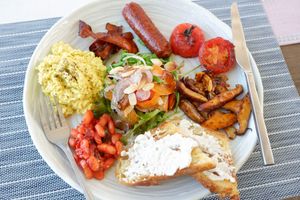 Vegan English Breakfast at Moto.Laurie Cafe & Bistro (100% home-made & vegan ingredients) at Moto Laurie in Da Lat