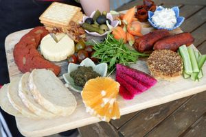 Vegan Cheese Platter - All homemade ingredients at Moto.Laurie Cafe & Bistro Đà Lạt at Moto Laurie in Da Lat