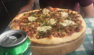 Bbq veggie pizza - 100/10 at Moto Laurie in Da Lat