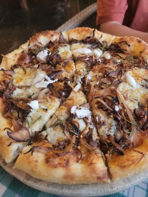 Mushrooms pizza - 12/10 at Moto Laurie in Da Lat
