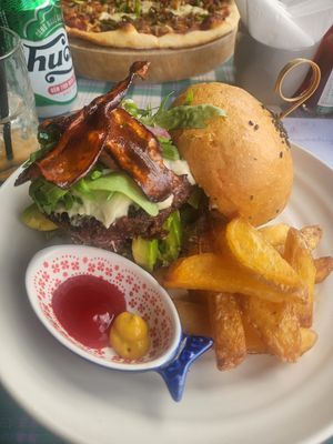 Black beans burger at Moto Laurie in Da Lat