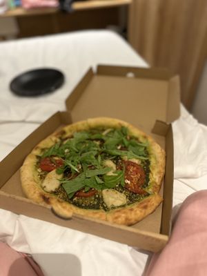 Pesto pizza  at Moto Laurie in Da Lat