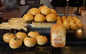 Homemade burger buns and bagels are also available for vegans and vegetarians. at Moto Laurie in Da Lat