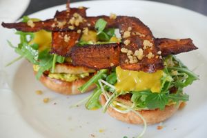 Ultimate avocado sandwich. at Moto Laurie in Da Lat