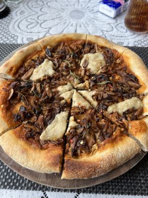 Caramelised mushroomms  at Moto Laurie in Da Lat
