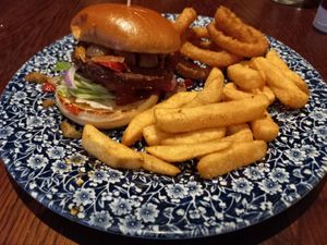 Fiesta burger at The Greyhound in Bromley