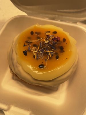 Passionfruit and white choc kronut  at Chök - Sevilla in Sevilla