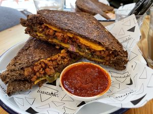 Vegan “Mexican” grilled toast   at Toastable in The Hague