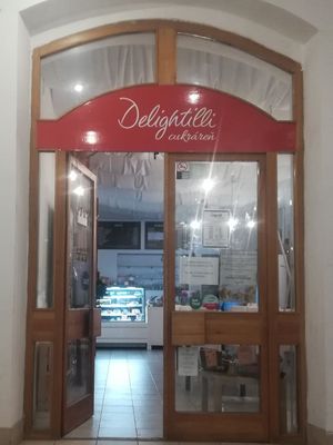 door at Delightilli Cukráreň - Národná  in Zilina