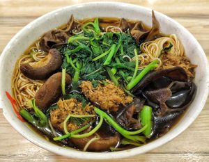 Bak kut teh mee sua, generous portion, flavour enough, recommended at ABC Vegetarian Food 健康素食 - Toa Payoh in Central Singapore
