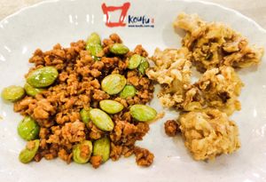 sambal petai very delicious, fried mushroom on the hard side at ABC Vegetarian Food 健康素食 - Toa Payoh in Central Singapore