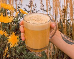 Seasonal Tea Latte  at Rockford Roasting Company in Rockford