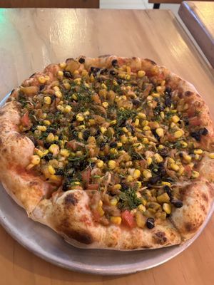 Pizza Criolla #Veganuary at Vegga in Bogota