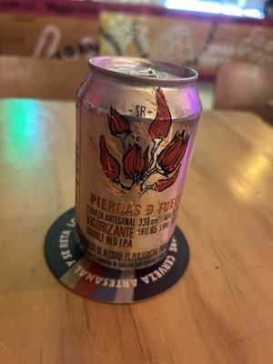 Craft beer from Statua Rota #Veganuary at Vegga in Bogota