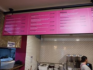 Menu for pizza and pasta at Vegga in Bogota