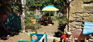 Second part of the garden at Bar Bidule in Tours