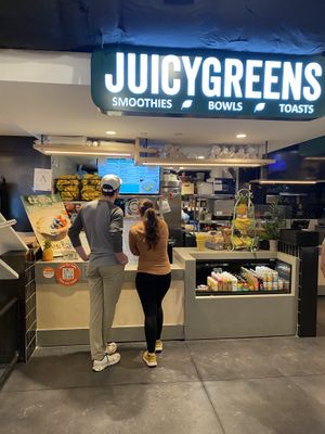 Hello  at Juicygreens - Hub Hall in Boston