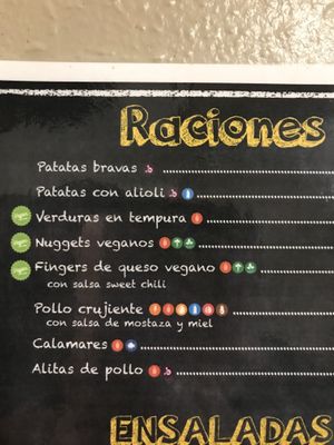 Menu  at Bocateria Marbore in Torla-ordesa