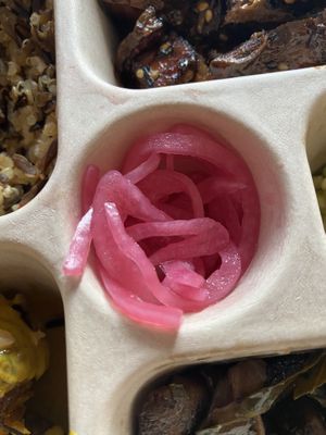 Pickled onions  #Veganuary at Bloom in Seattle