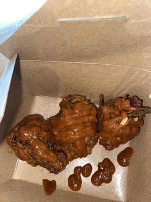 Pakora fritters #Veganuary at Bloom in Seattle