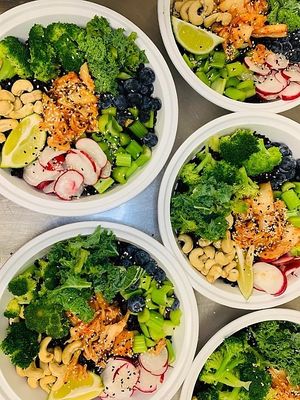 Black Rice Buddha Bowl at Java Dive Organic Cafe - Mediterranean Restaurant in Bee Cave