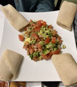 avocado salad!  at Meskerem in St Louis