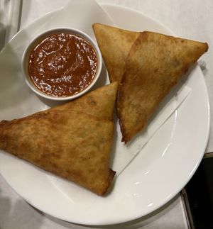 lentil sambosa!  at Meskerem in St Louis