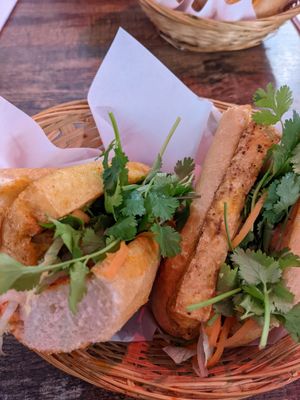 Tofu banh mi at Banh Mi & Tea in Glasgow