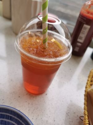 Lemon iced tea at Banh Mi & Tea in Glasgow