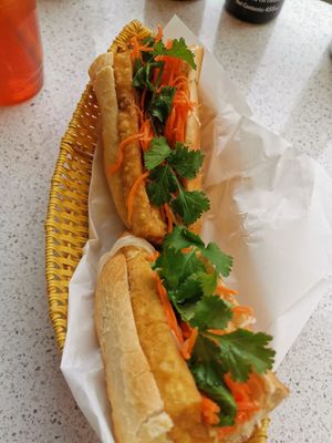 Vegan banh mi at Banh Mi & Tea in Glasgow