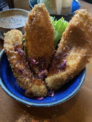 Frittierte Avocado bites   at Bay Vegan in Halle