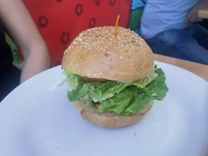 Queen bean burger   at Plant Bar in New York City