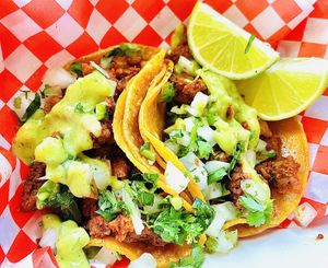 Al pastor tacos✨delicious   at Viva Vegan in Colton