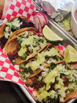 Birria, al pastor (2x), asada at Viva Vegan in Colton