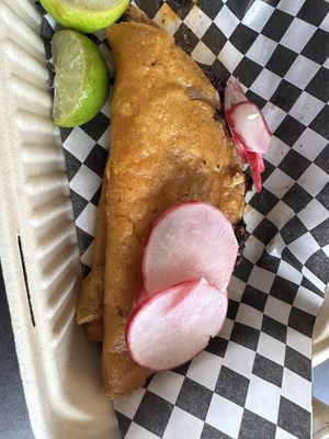 Quesabirria tacos  at Viva Vegan in Colton