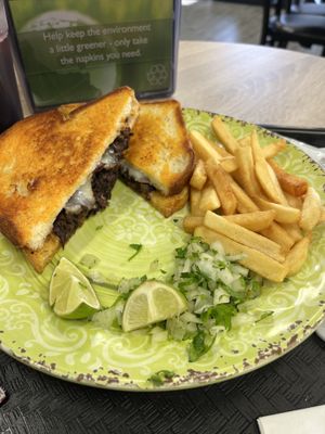 Birria melt  at Viva Vegan in Colton