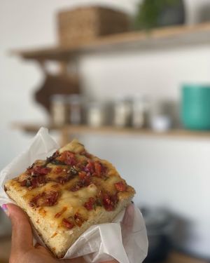 Bruschetta focaccia   at IRIE in San Juan Del Sur