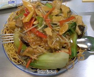 Dry noodle at Good Fortune Vegetarian House in Calgary