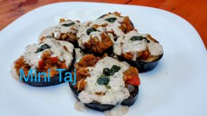 Baigan chutney  at Mini Taj in Oaxaca