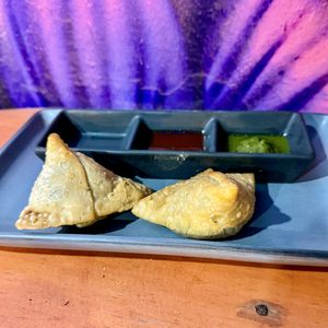 Samosas  at Mini Taj in Oaxaca