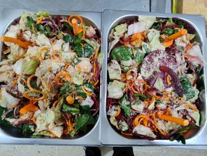 Our speciality the Mini Taj salad at Mini Taj in Oaxaca