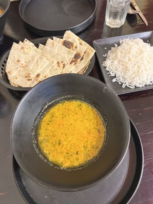 Dal Tadka and naan!  at Mini Taj in Oaxaca