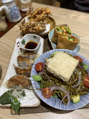 Vegan set menu - course 2 - chefs choice of entree   at Yuki in the Hills in Aldgate