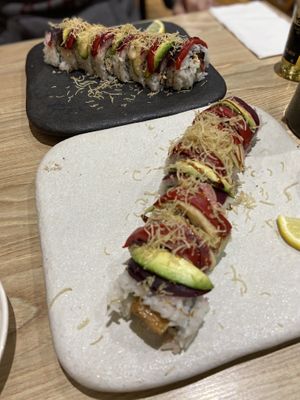 Vegan set menu - course 3 - chef choice of sushi   at Yuki in the Hills in Aldgate